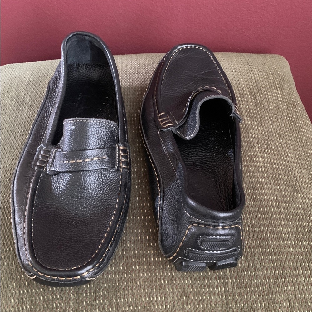 Clarks Men's Black Leather Loafers - Picture 2 of 6